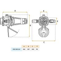 Fiche mâle DS2 - 250A (3P+N+T) Marechal Electric