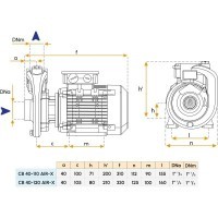 230V Monobloc Pump for Boat - Model CB40-110 AIR-X Gianneschi
