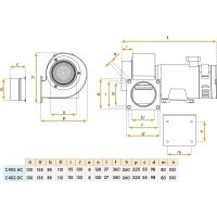 Ventilatore AC 230/400V per imbarcazioni - Modello C402 RD Gianneschi