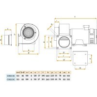 Souffleur 230V AC pour bateau - Modèle C302 LG Gianneschi