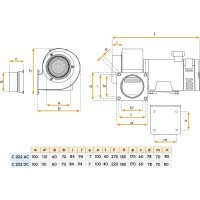 Ventilatore 230/400V AC per imbarcazioni - Modello C202 RD Gianneschi
